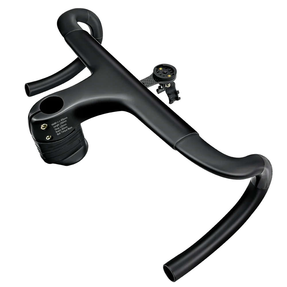T800 Vollcarbon-BALUGOE Hochsteife Rennlenker mit integriertem Griff und verdecktem Innenraum für Straßenfahrzeuge, Code-Tischhalterung – Detail 8