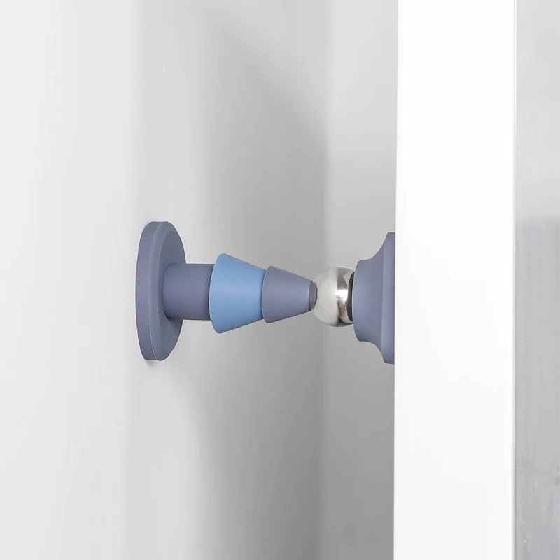 No Punching Magnetic Suction Door Rear Retainer Silicone Mute Door Stopper Bedroom Door Door Stopper Accessories