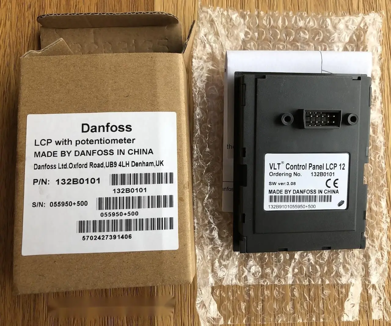 New Original Danfoss FC-051 Frequency Converter Operation Panel LCP12, 132B0101 With Potentiometer