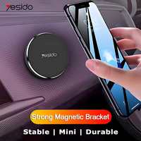 Mini Disk Magnetic Bracket Car Phone Back Mount Holder Suction Cup Instrument Panel Multifunctional Navigation Support Bracket