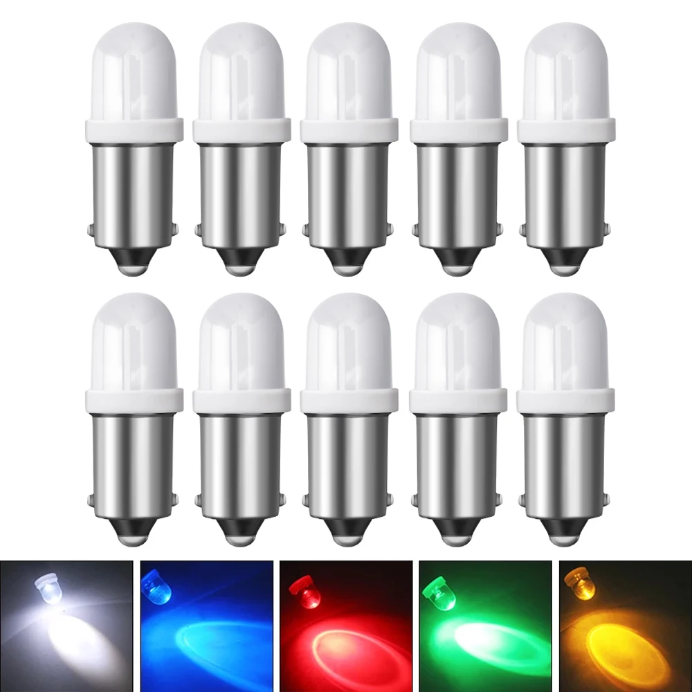 

10pc 6V 6.3V AC DC Non-polarity BA9S T4W T11 LED Light Bulb 53 57 1895 1891 64111 for Pinball Machine Orange Ice Blue Warm White