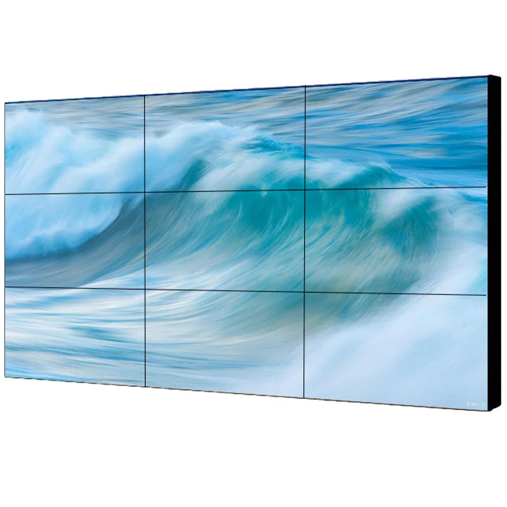 

4k 55 Inch Indoor Advertising Video Wall 3x3 4x4 Lcd Display Panel Cctv System Screens Lcd Video Wall Screen For Trade Show