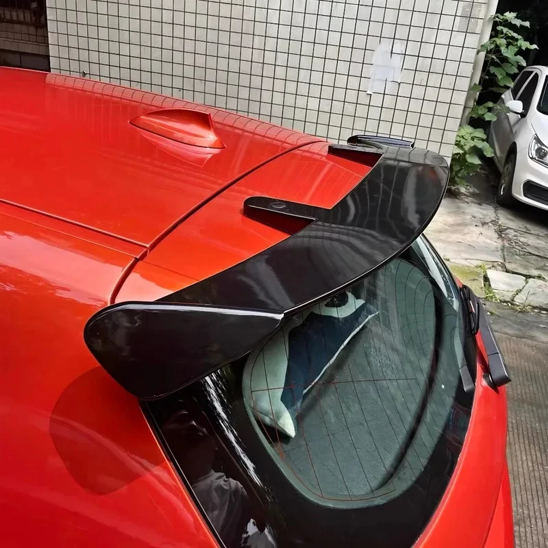 High Quality Racing Rear Trunk Spoiler Wing Hatchback SUV Universal 130cm Gloss Black Easy Installation Exterior Accessories