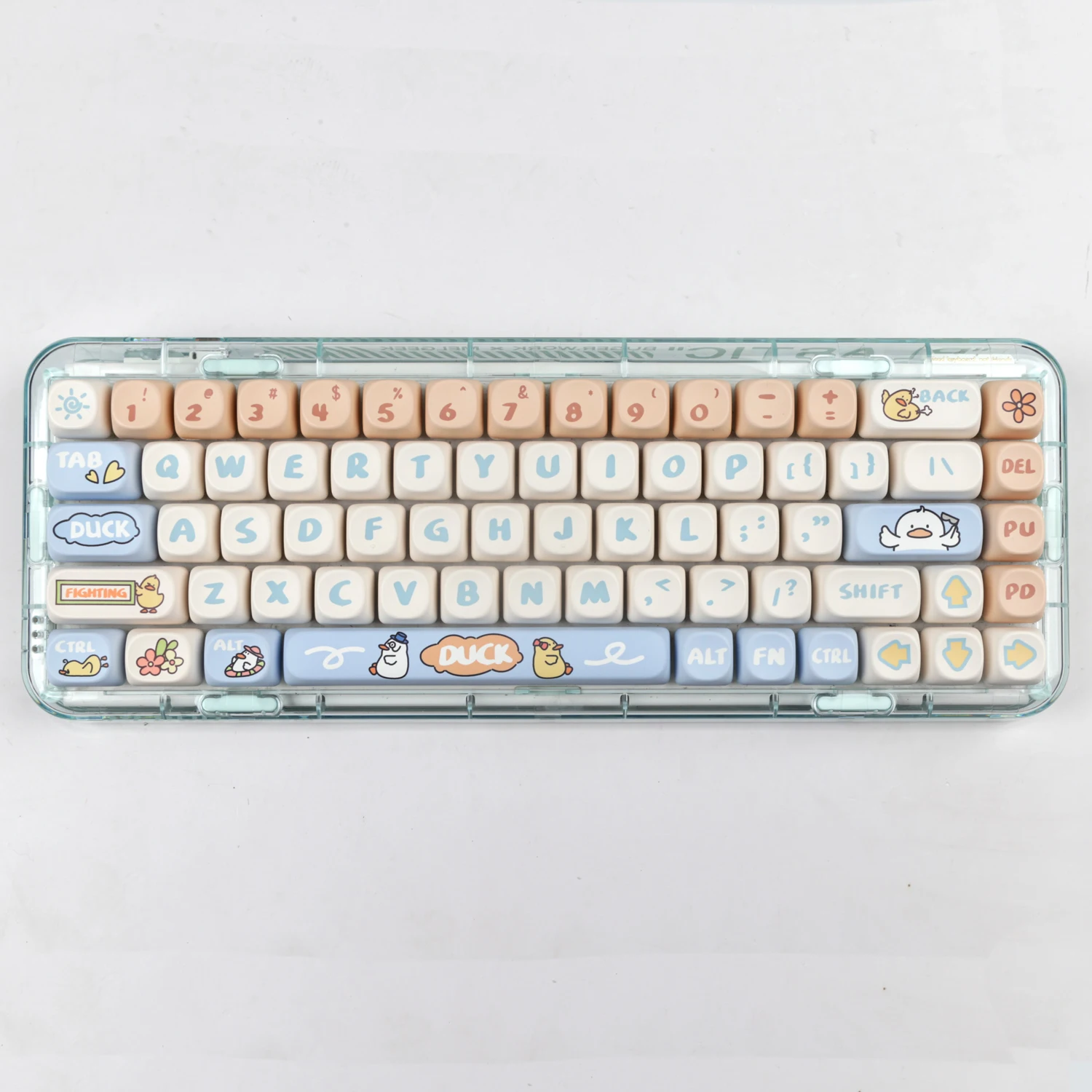 Boring duck keycaps MOA profile Dye-Sublimation PBT  keycap 138keys