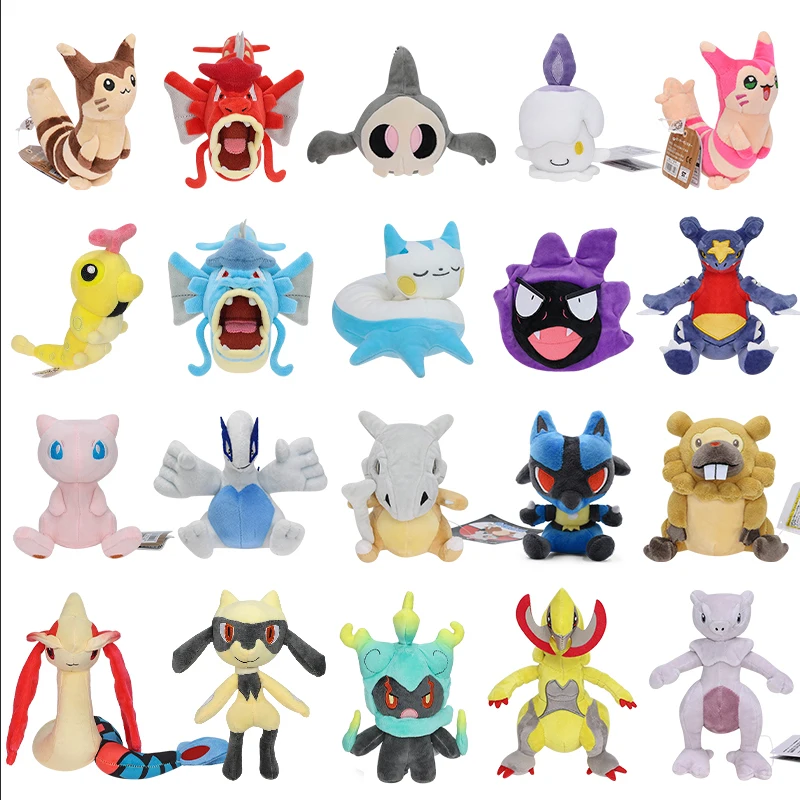 Pokémon Plüsch Haxorus Pachirisu Garchomp Shiny Marshadow Duskull Milotic Furret Lucario Bidoof Puppe Spielzeug Mädchen Junge Geburtstagsgeschenk