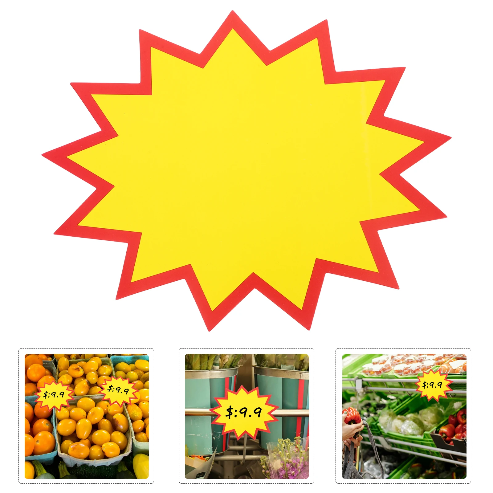 

Large Sticker Price Tags Retail Clothing Labels Promotional Paper Material Shop Signs For Stores Commerce