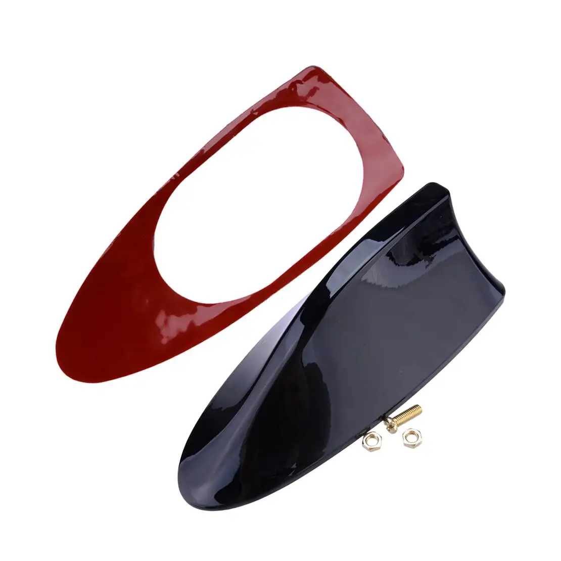 Car Roof Shark Fin Antenna Aerial Cover AM/FM Signal Black Plastic Fit for Hyundai Kona 2018-2023 - view 2