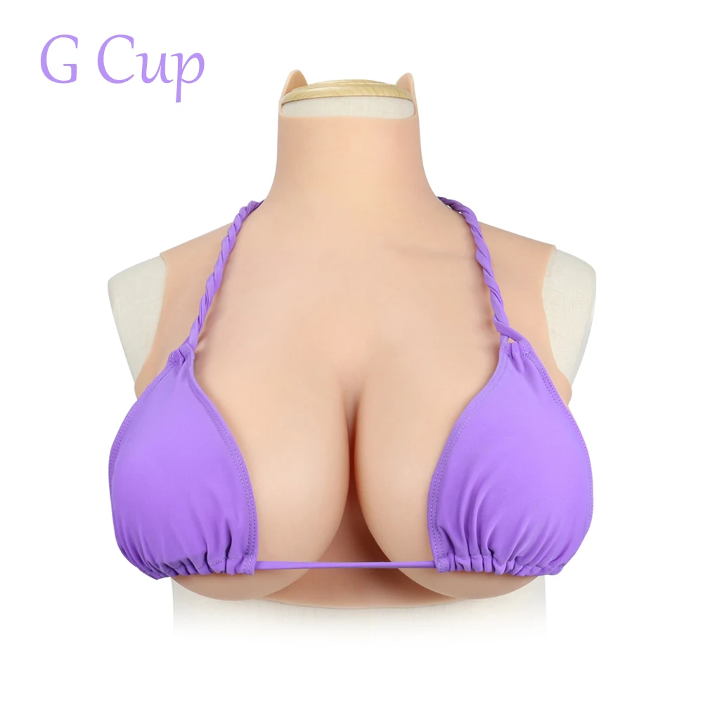 

KnowU G Cup New Silicone Simulation Chest Fake Breast for Drag Queen Sissy Pussy Shemale Transgender Men's Cosplay Costum