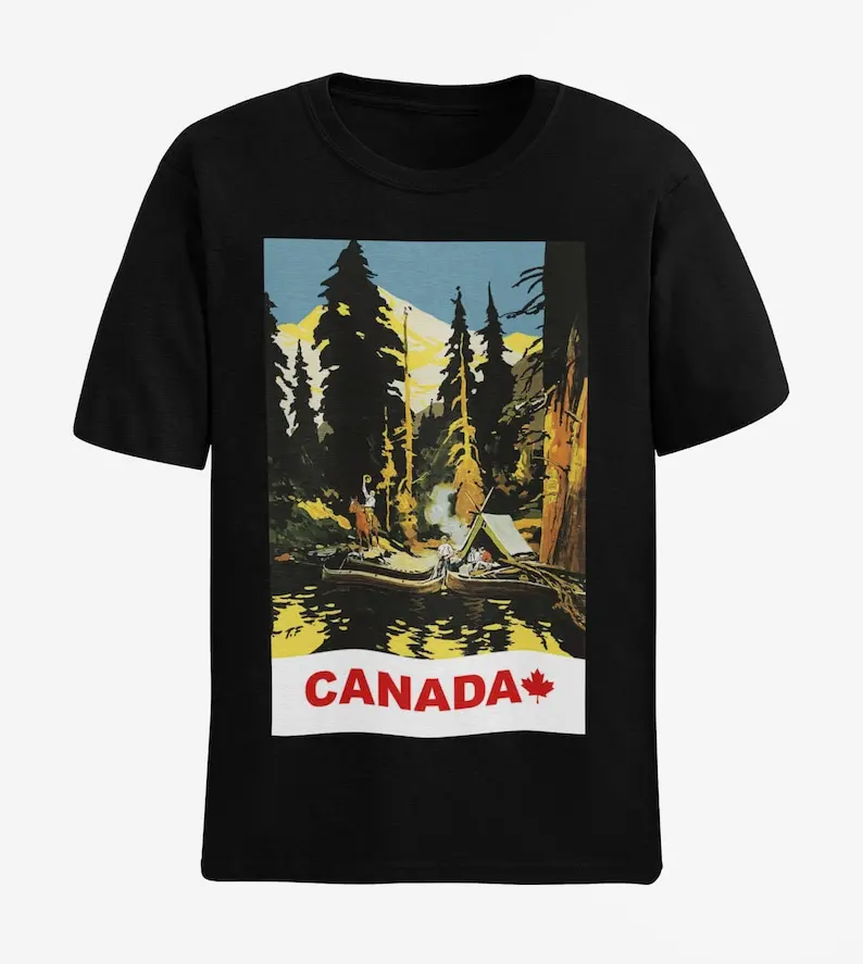 Vintage Canada T-Shirt, Canadian Travel Sweater, North America Hoodie, Ontario Vacation Tee, Aesthetic Poster Top, Toronto Sweat