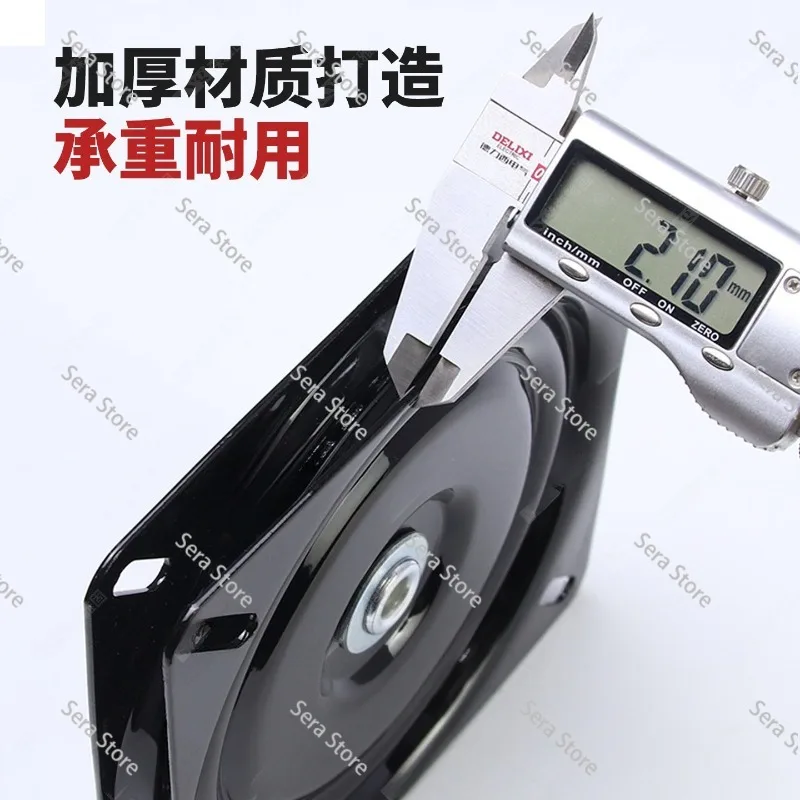 7 Inch 178mm Automatic Pull-back Springback Iron Turntable Reset Turntable Rotating Chair Bar Chair Dining Table TV Base