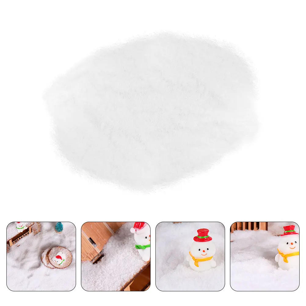 

1 Bag Artificial Fake Decor Powder Christmas Artificial Xmas Party Prop White Snow For Holiday Decoration Diy Snow