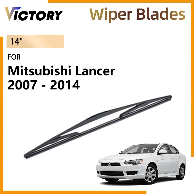 For Mitsubishi Lancer 9 Galant Fortis 2007 - 2014 Car Accessories Natural Rubber Rear Wiper Blade Windshield Window Brushes 14