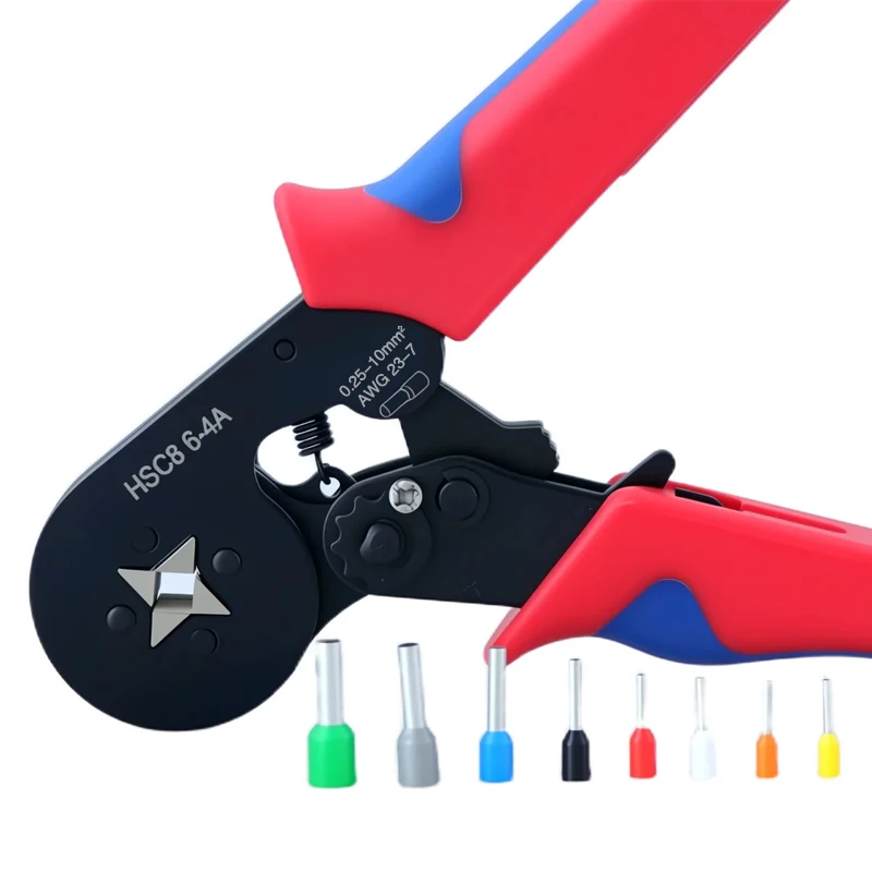 Aderendhülsen Terminal Crimpwerkzeuge Mini Elektrische Zange HSC8 6-4 0,25-10 mm2 AWG23-7 Drahtverbindung Reparaturklemme – Detail 3