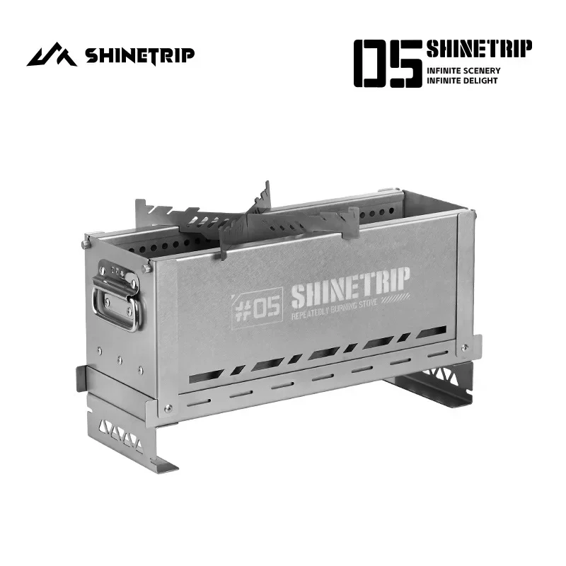 ShineTrip Secondary Combustion Furnace Semi-unit Igt Table Plate Stainless Steel Thickened Multi-function Grill