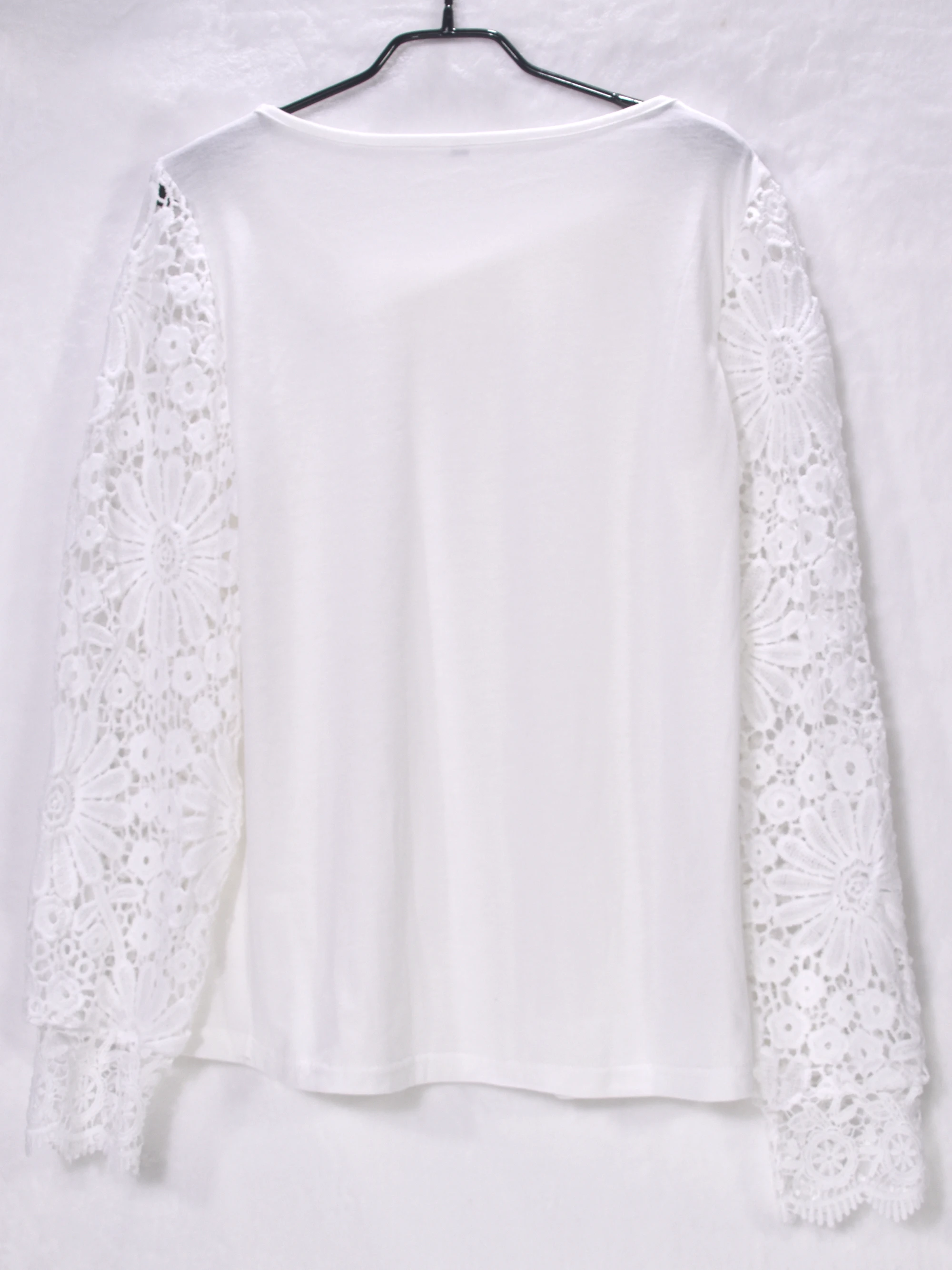 2024 Spring White Lace Shirts Long Sleeve Top Women Buttons Casual Office Womens Tops And Blouse Femme Shirt For Women