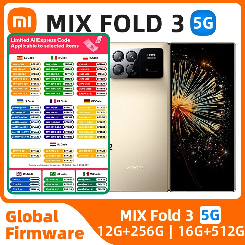 Xiaomi MIX FOLD 3 5g SmartPhone Snapdragon8 Gen2 8.03