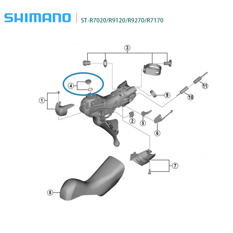 Genuine Shimano ST-R9120/R7170/R9270/R7020 Bleed Screw & O-Ring Shifter Lever Bleed Bolt Cover Ultegra 105 Di2 DA