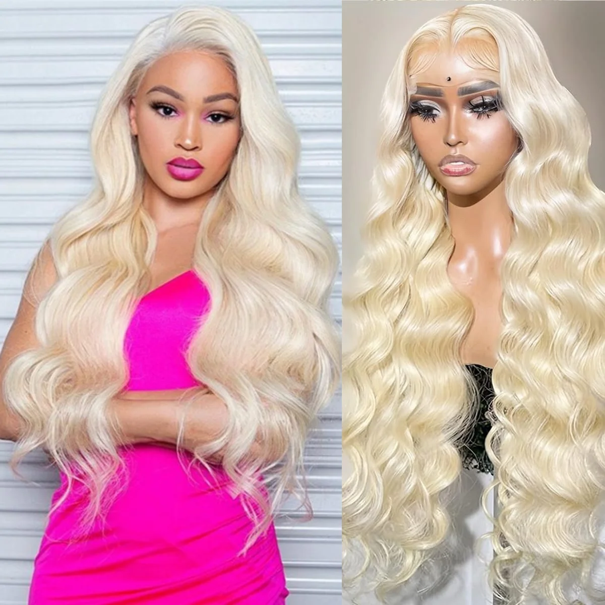 

30 Inch 613 Lace Front Wig Human Hair 200 Density Blonde Wig Human Hair 13X4 Body Wave Lace Front Wigs Human Hair