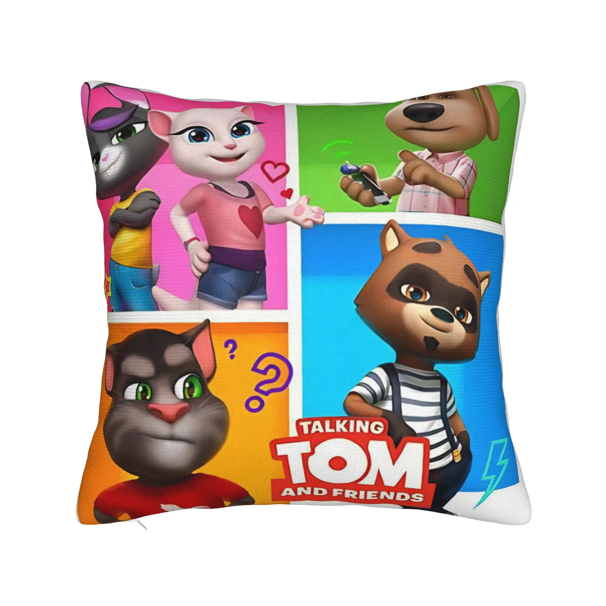T-Talking T-Tom And F-Friends Pillow Cover Merch Printing Cushion Cover Decorations  Pillow Case Cover Home Multi-Size