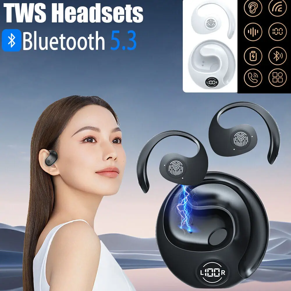 

Наушники Earhook Mini Bluetooth 5.3 TWS Наушники Стереобасовые наушники