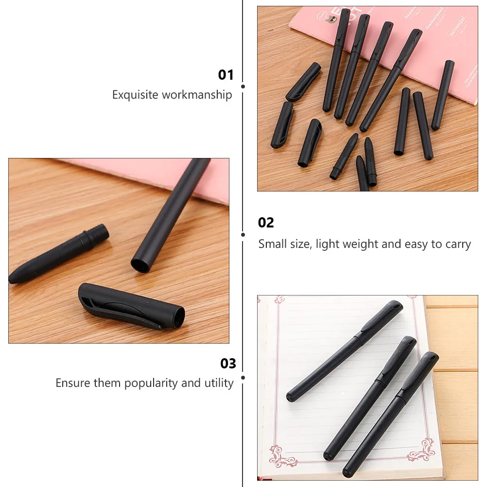 

100 шт. пустых корпусов для ручек: изысканное исполнение, долговечные гелевые стержни для школьных канцелярских принадлежностей