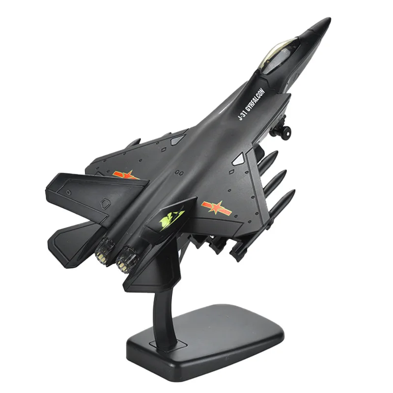 

J-31 набор моделей самолета, имитация сплава, модель реактивного истребителя, детские игрушки для мальчиков