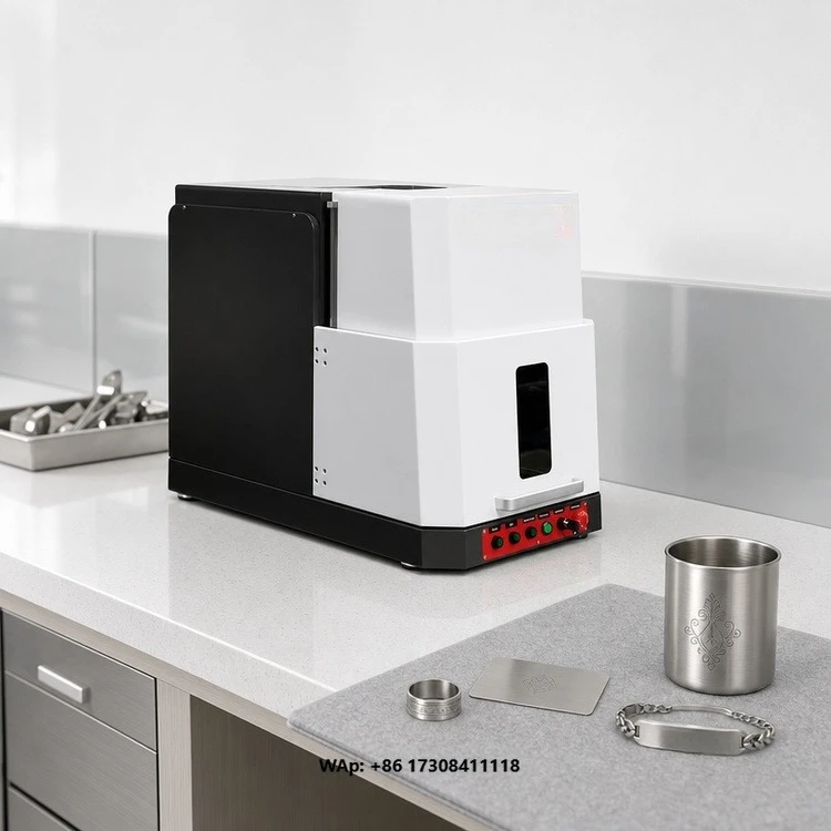 Fiber  Marking Engraving Machine 20W 30W 50W 100W Desktop Air Cooling for Metal Plastic Stone Raycus CE ISO