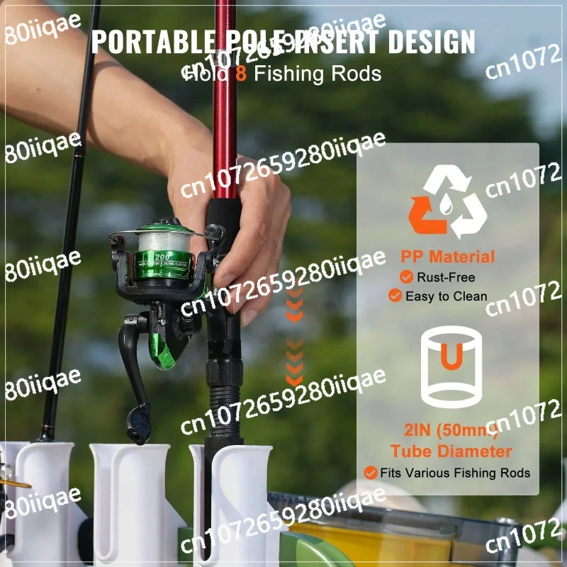 

Стальная тележка для пляжной рыбалки большой грузоподъемности с большим колесом, портативный складной настраиваемый держатель для удочки, подставка OEM