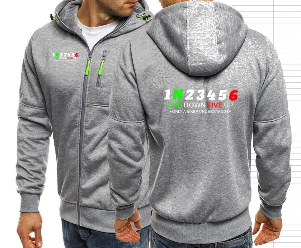 Spring and Autumn Motorcycle 1N23456 Shift Gear Moto New Men's Hoodies Hondaes Casual Sports Design Suzukies Hooded Men's Hoodie