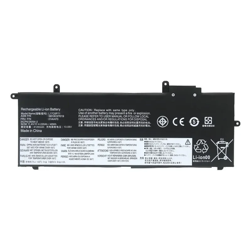 01AV471 Laptop Battery For Lenovo ThinkPad X280 L17M6P71 L17L6P71 01AV470 01AV472 SB10K97617 SB10K976 L17C6P71