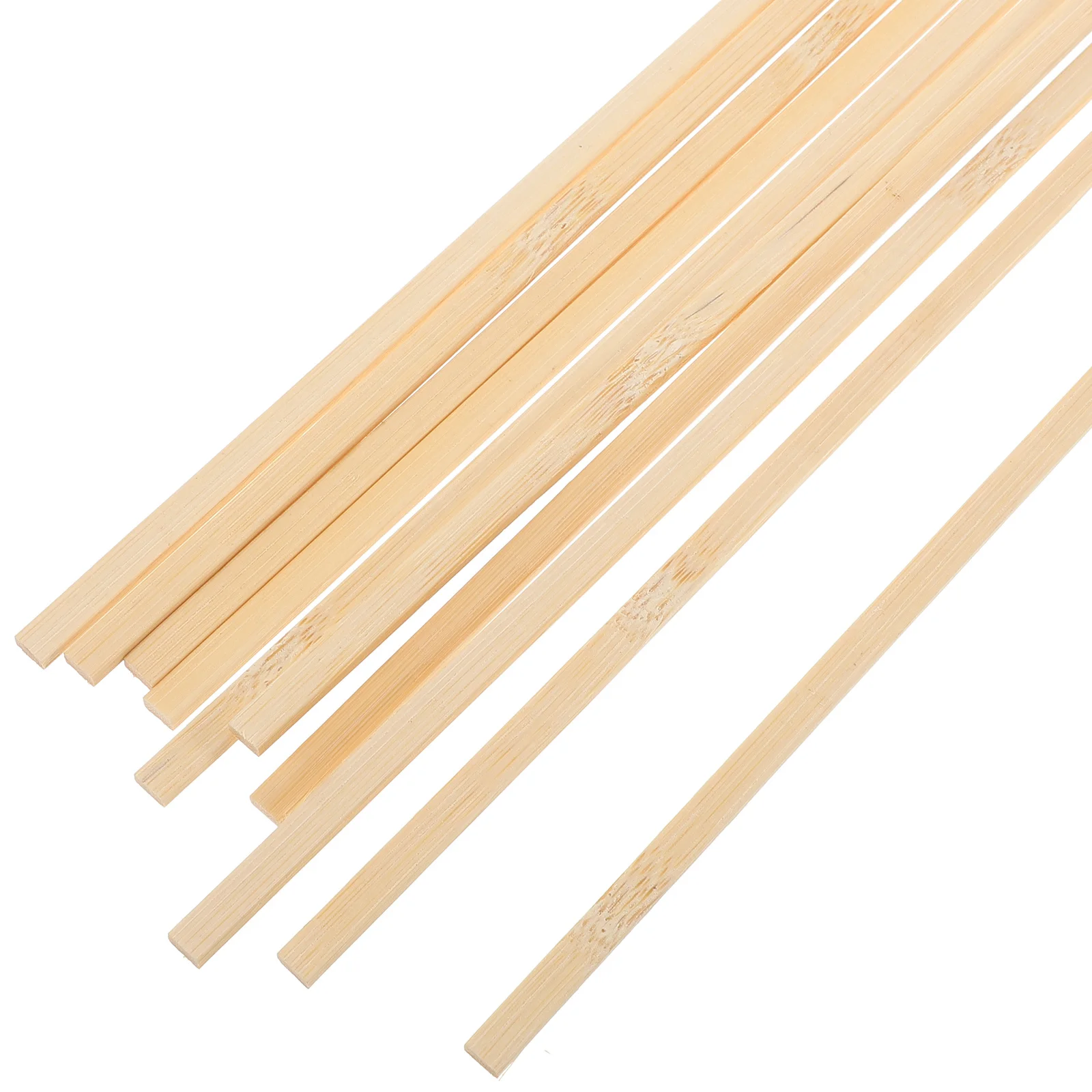 10-teiliges dünnes Bambusstangen-Holzdübel-Drachen-Stützstab-Set für Kinder, DIY-Drachenherstellung, Bastelzubehör für den Familienspaß im Freien