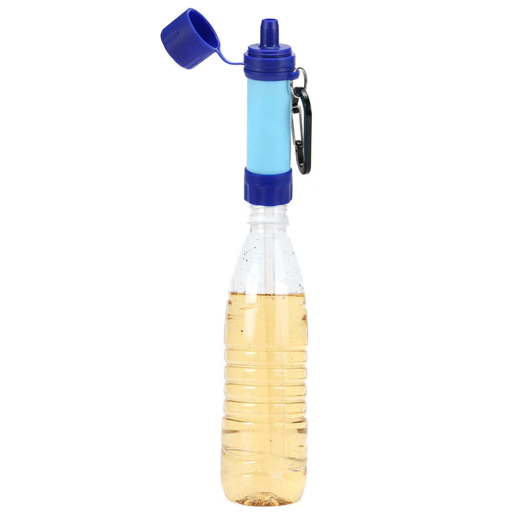 Water Filter Outdoor Personal Drinking Filter Portable Camping Emergency Gear Water Purifier for Hiking Trekking Travel