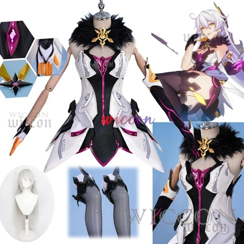 

Herrscher of the Void Cosplay Honkai Impact 3 Cosplay Costume Anime Kiana Kaslana Party Dress women Halloween Costumes