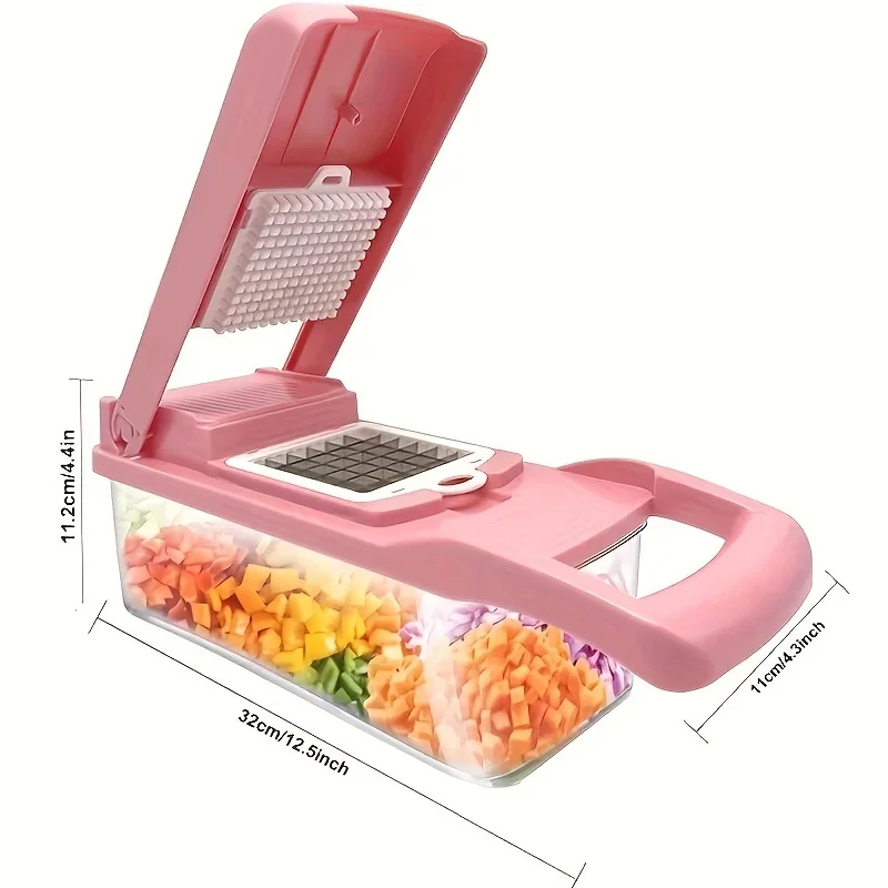 Vegetable Chopper Mandoline Vegetable Slicer Dicer with 13 Stainless Steel Blades Veggie Mandoline Slicer Food Chopper