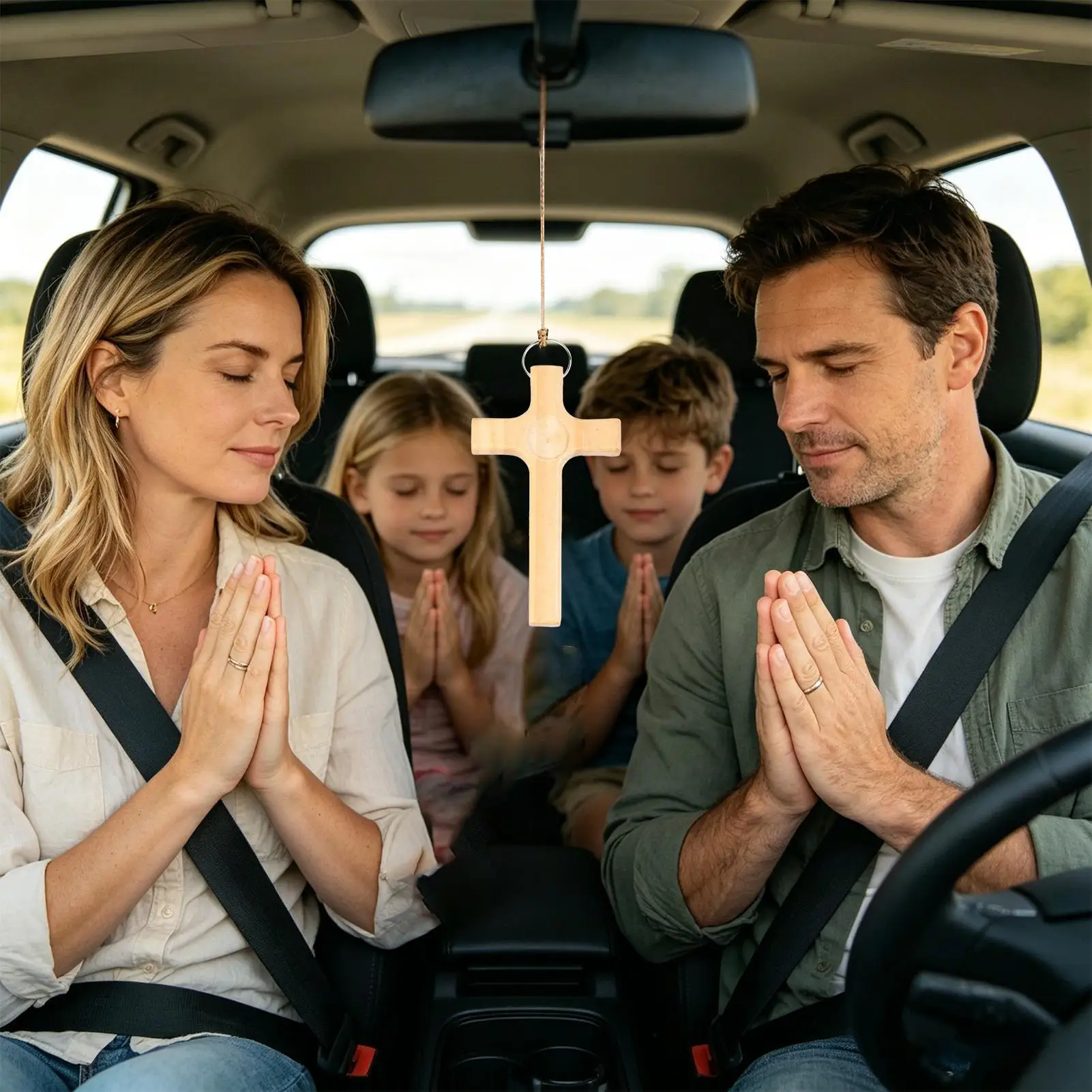 Mini Cross Wooden Portable Christian Desk Decor Mini Crosses For Crafts For Women Men Kids Teen Home Decor Office School Car