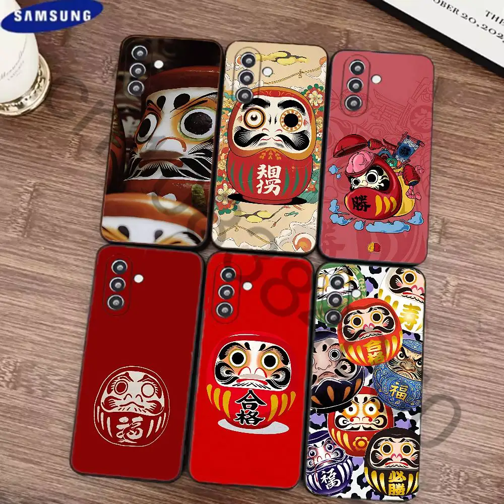 Daruma Phone Case for Samsung Galaxy S21 22 Ultra Plus S23 24 FE Lite S25 26 Shockproof Cover