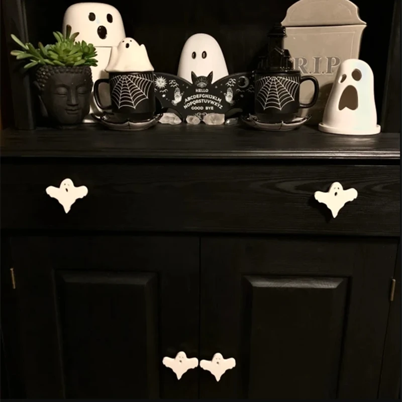 درج مقبض خزانة شبح ، مقبض سحب يدوي ، استبدال أثاث ، أجهزة باب تصنعها بنفسك ، ديكور منزلي قوطي ، 1 صولًا #4