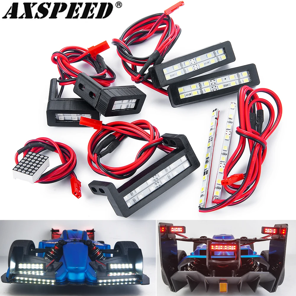 

AXSPEED LIMITLESS F1 Special LED Light Group Front & Rear & Taillight 2-24V for 1/7 RC Crawler Car Buggy Upgrade Parts