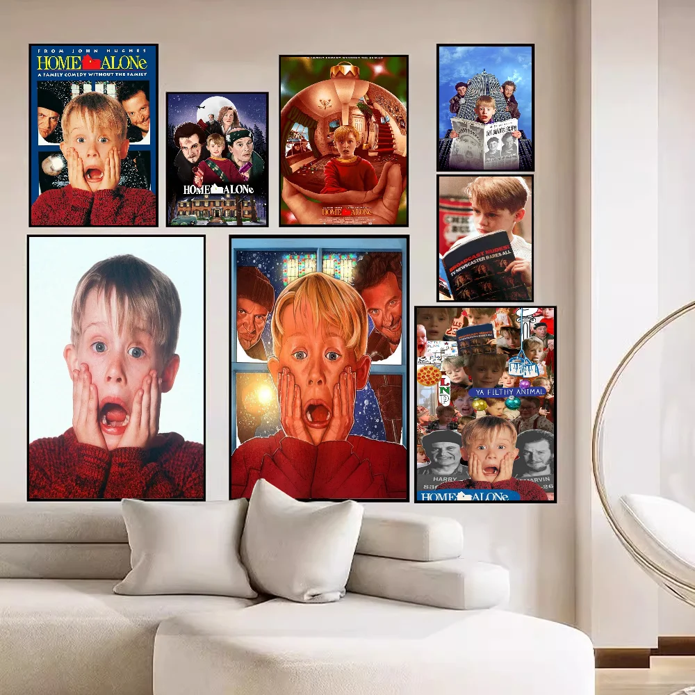 

H-Home A-Alone Movie Classic Vintage Posters HD Quality Wall Art Retro Posters for Home Room Wall Decor