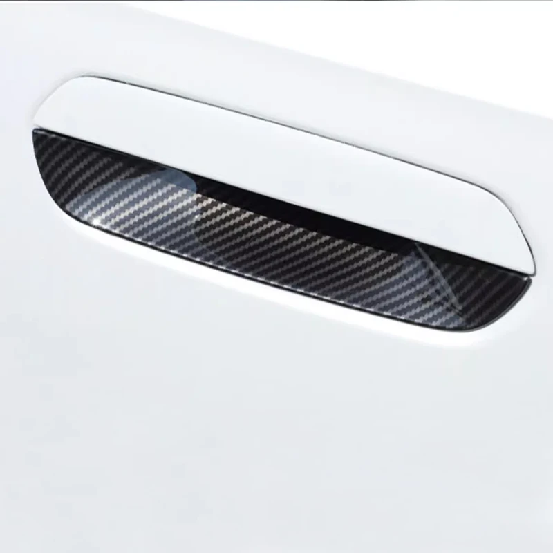 

For BMW X1 U11 2023 2024 ABS Carbon Fiber Exterior Door Handle Cover Door Bowl Sticker Cover Trim Car Moulding Protection Cover