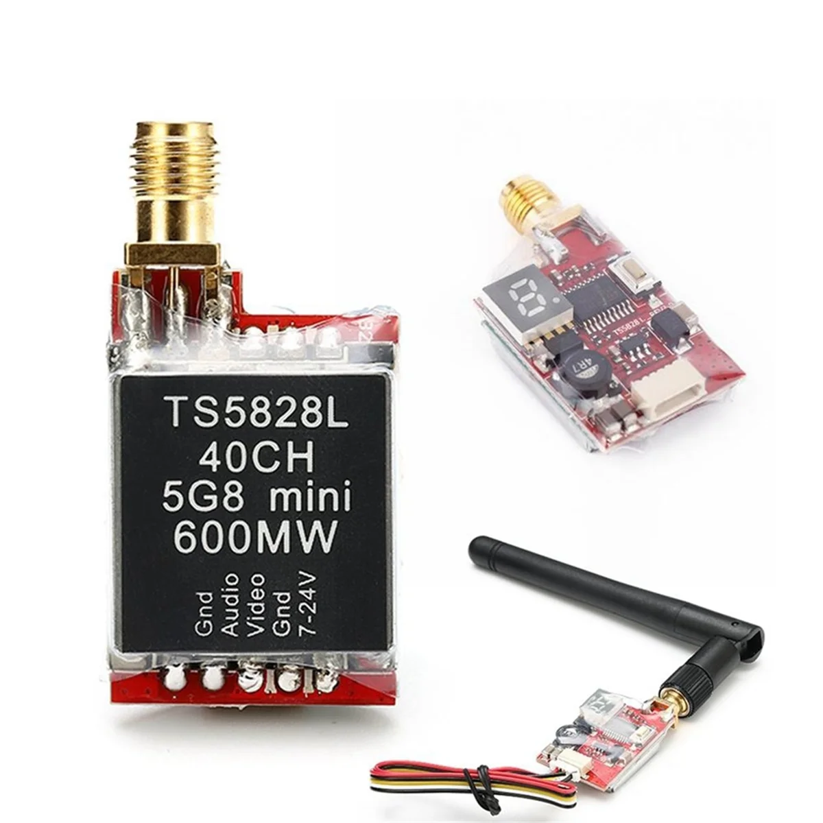 TS5828L 600 MW 5.8 Ghz 40CH Mini FPV Zender VTX LED Display Tiny RC FPV Camera Bril Drone DIY accessoires Module