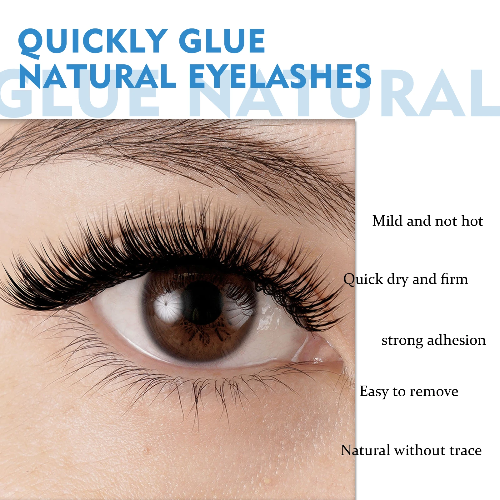 False Eyelash Glue Easy To Remove Strong, Mild And Non-irritating Lightweight Self-adhesive False Eyelash Glue Styling Adhesive