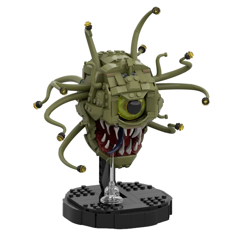 MOC DIY Dungeonsed-Beholders/Demo Cannibal Monster Building block kit Robot Game Character Monster Brick Kids Birthday Toy Gift
