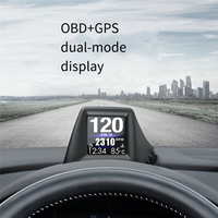 Durable-OBD+GPS Car Driving A401 Head Up Display Speedometer Oil Pressure Water Temp Fuel Consumption On-Board Computer