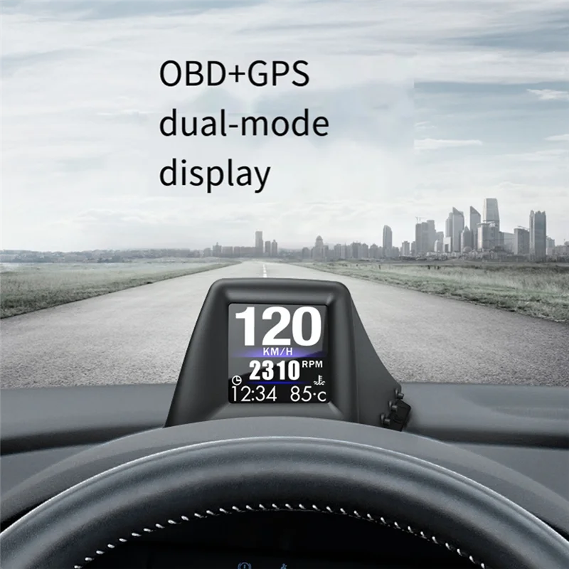 Durable-OBD+GPS Car Driving A401 Head Up Display Speedometer Oil Pressure Water Temp Fuel Consumption On-Board Computer