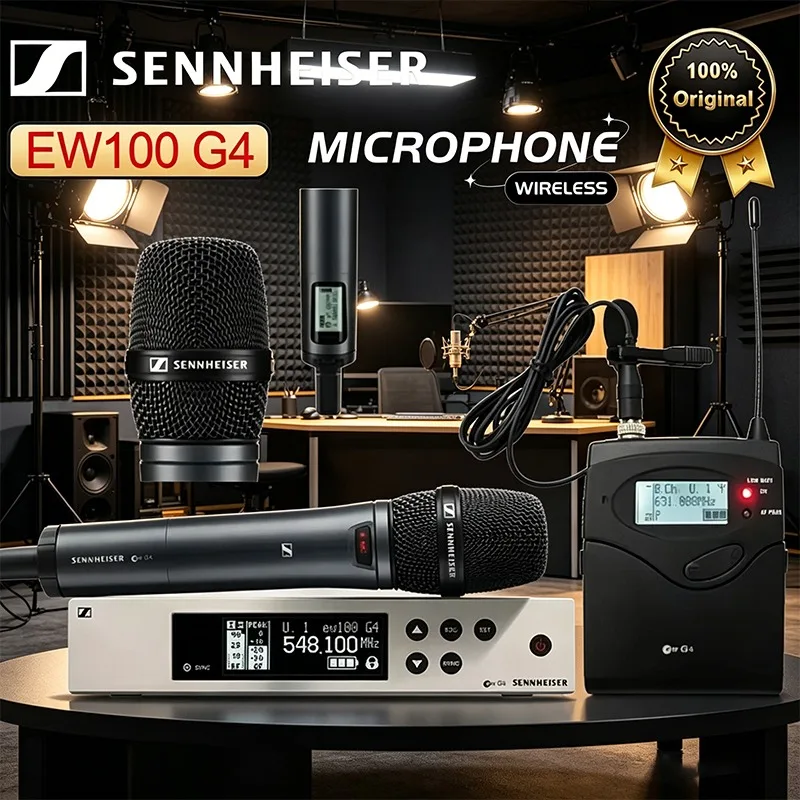 

Беспроводная профессиональная микрофонная система Sennheiser EW100G4 для конференций, выступлений и гидов - Хит продаж 2026