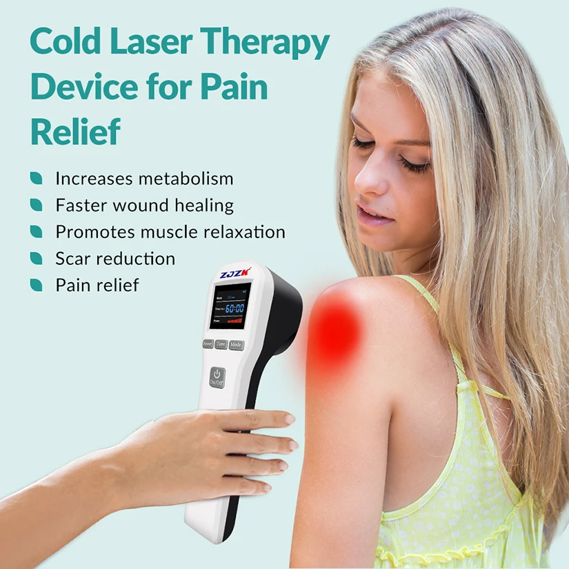 lllt low level laser therapy device 808 nm 650nm 880mW 20 diodes for pain relief anti-inflammation tissue repair wound healing