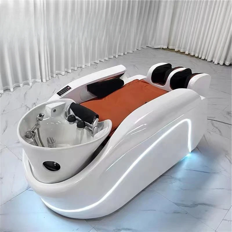 Salon Chair Beauty Salon Professional Shaving Hair Therapy Washbasins Massage Headspa Table Water Spa Chaise Washing Bed