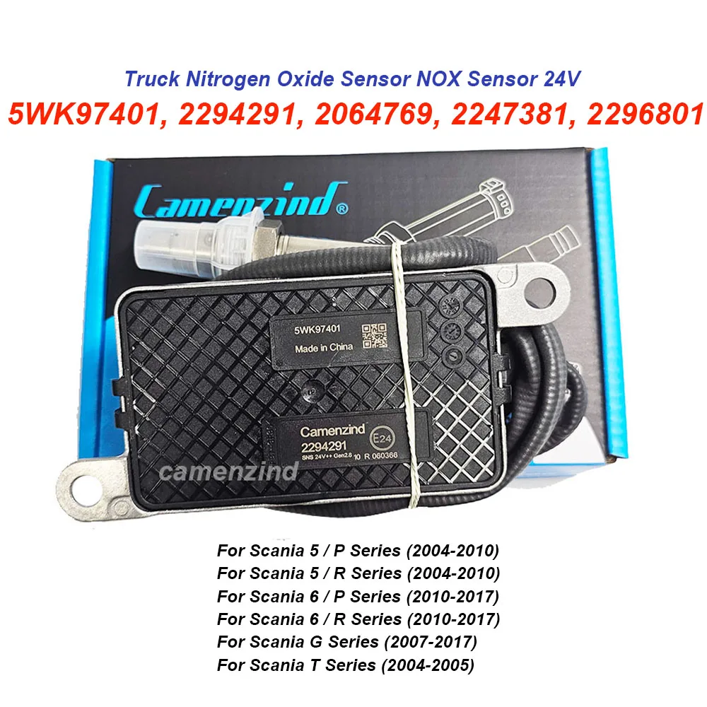 Image of 5WK97401 2294291 2064769 2247381 2296801 LKW-Stickoxid-Sensor NOX-Sensor 24V Hochwertig für Scania 5 / P R Serie 2004-2010 für Scania 6 / P R Serie 2010-2017 für Scania G Serie 2007-2017 für Scania T