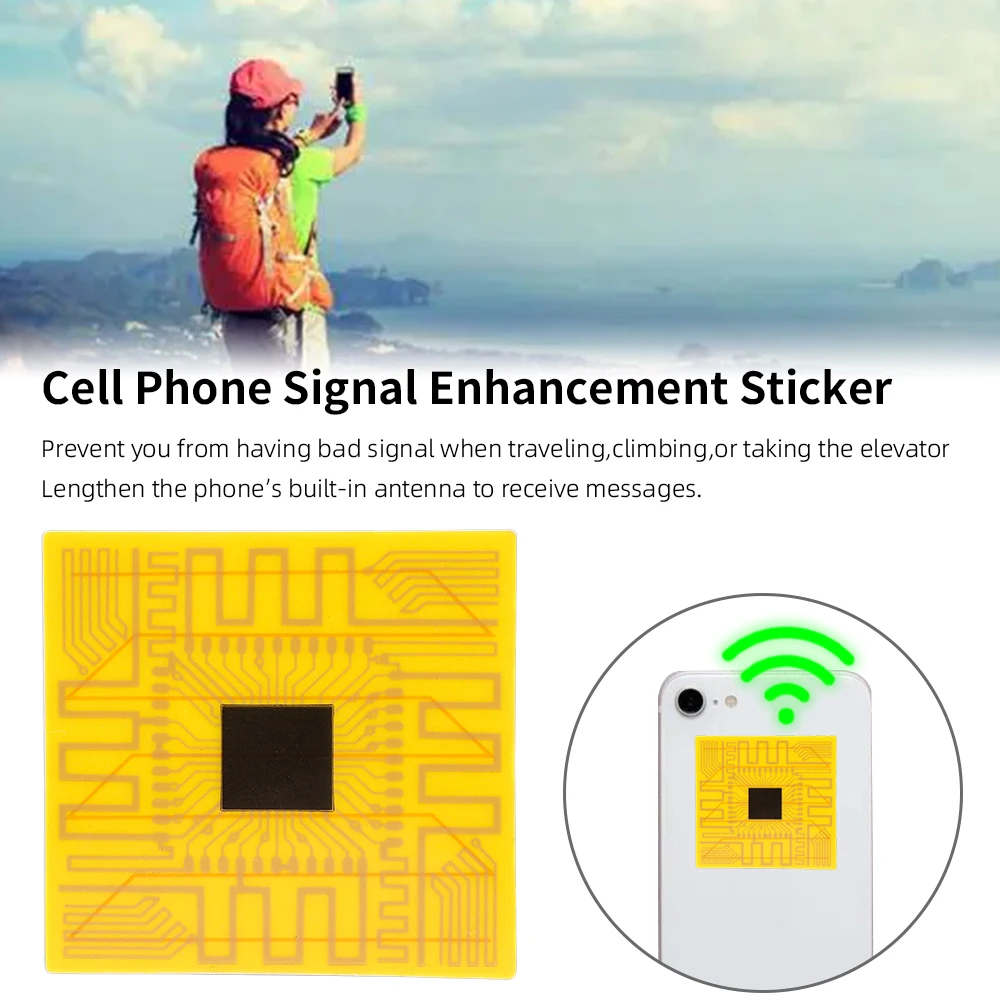 Universal Signal Booster Amplifier Portable Mini Mobile Phone Signal Enhancement Stickers For iPhone Samsung